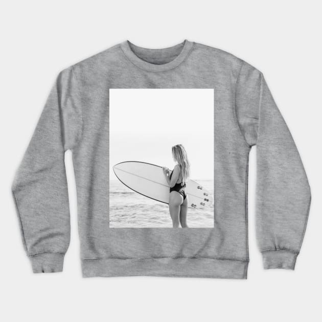 She surfer Crewneck Sweatshirt by garte